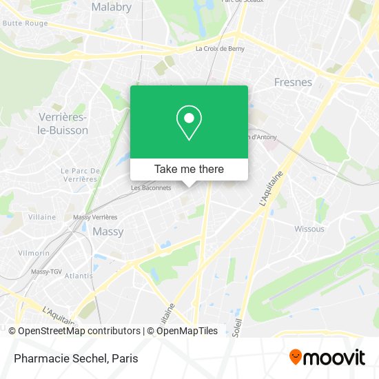 Pharmacie Sechel map