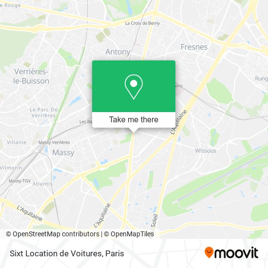 Mapa Sixt Location de Voitures