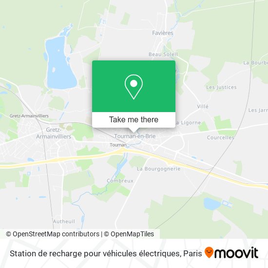 Station de recharge pour véhicules électriques map