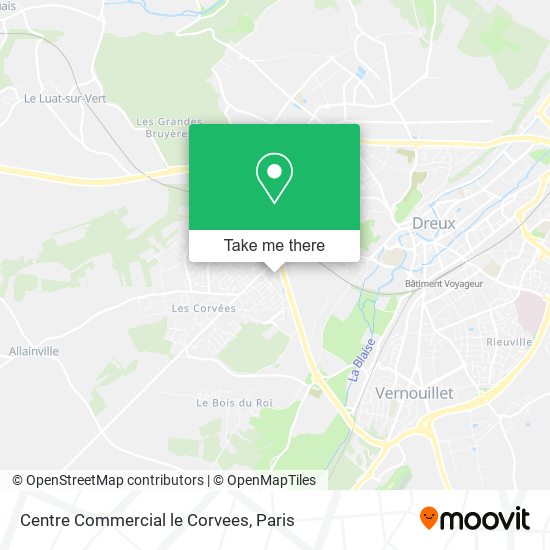 Centre Commercial le Corvees map