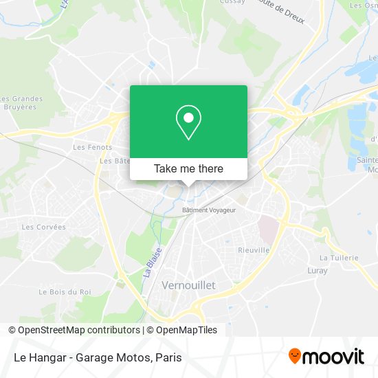 Le Hangar - Garage Motos map