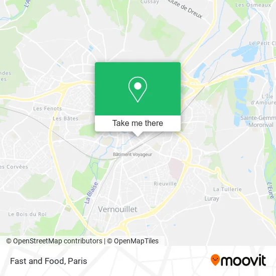 Fast and Food map