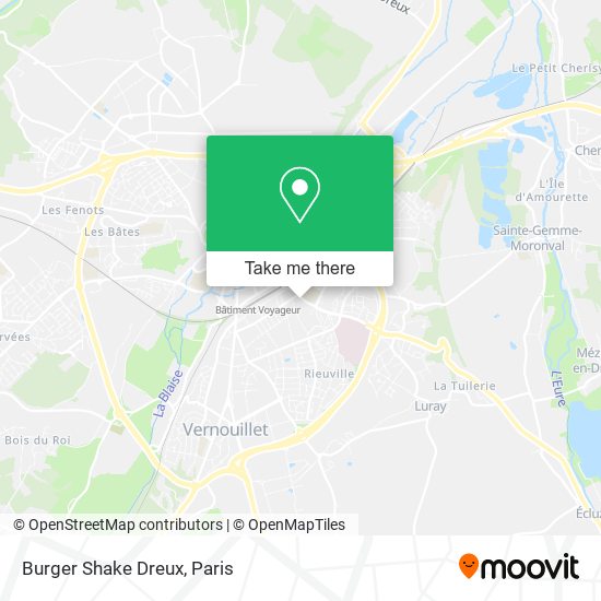 Burger Shake Dreux map