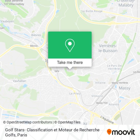 Golf Stars- Classification et Moteur de Recherche Golfs map