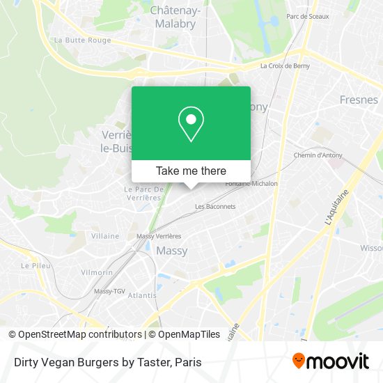 Dirty Vegan Burgers by Taster map