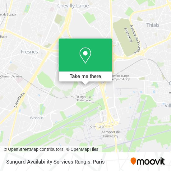 Mapa Sungard Availability Services Rungis