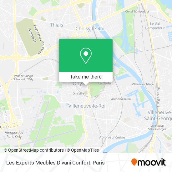 Les Experts Meubles Divani Confort map