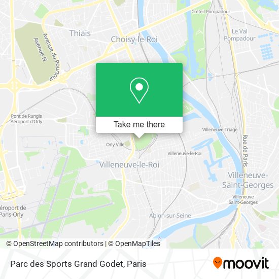 Parc des Sports Grand Godet map