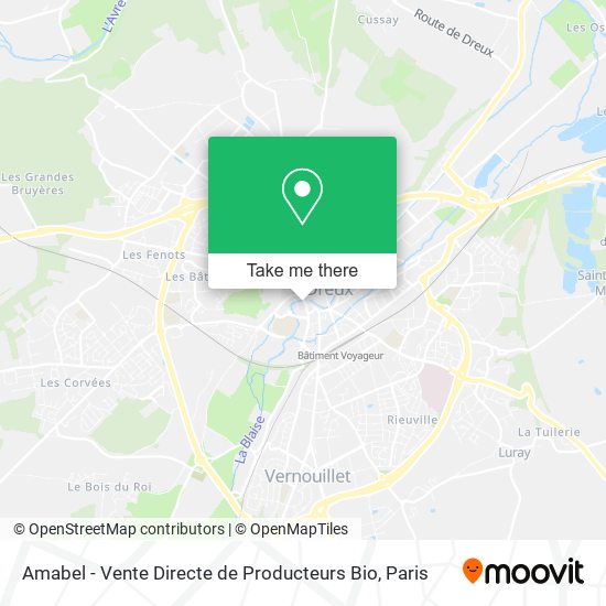 Amabel - Vente Directe de Producteurs Bio map