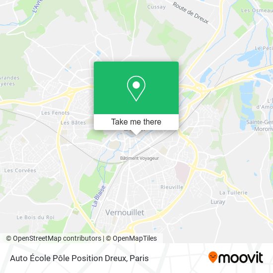 Auto École Pôle Position Dreux map