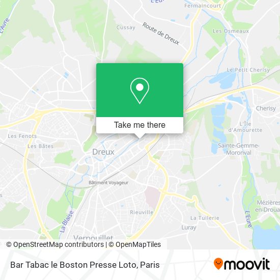 Mapa Bar Tabac le Boston Presse Loto