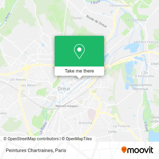 Peintures Chartraines map