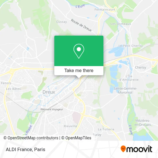 ALDI France map