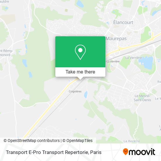 Transport E-Pro Transport Repertorie map