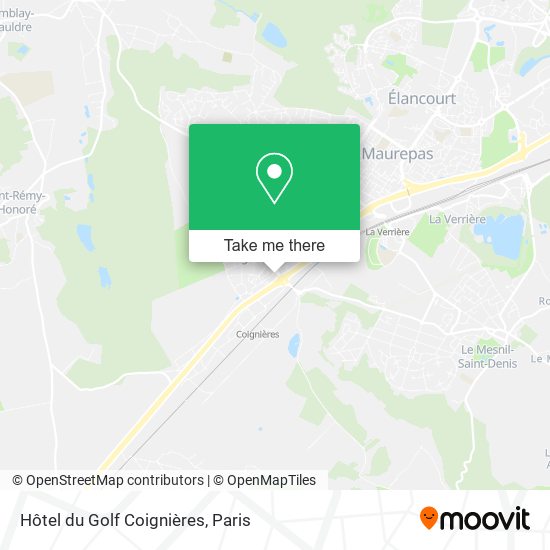 Hôtel du Golf Coignières map