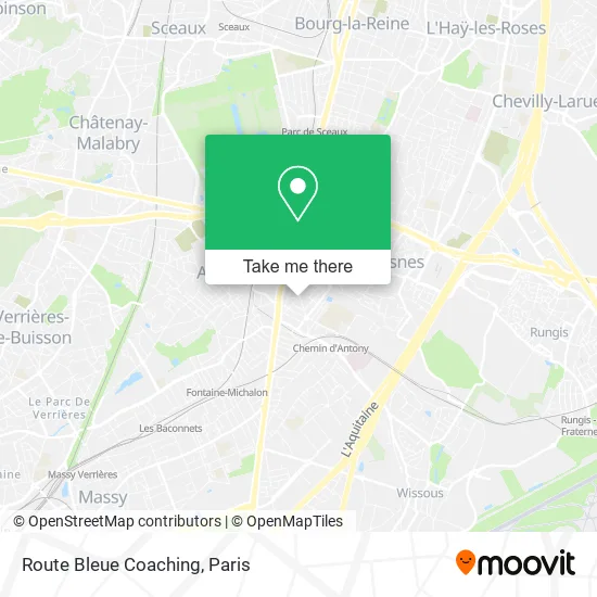 Route Bleue Coaching map