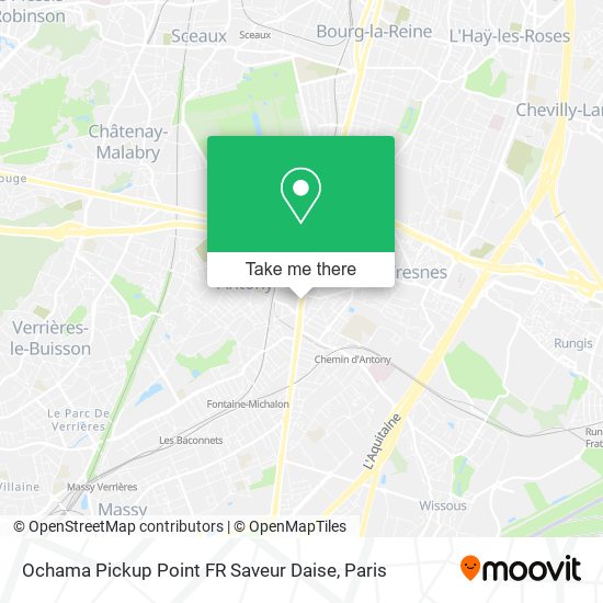 Ochama Pickup Point FR Saveur Daise map