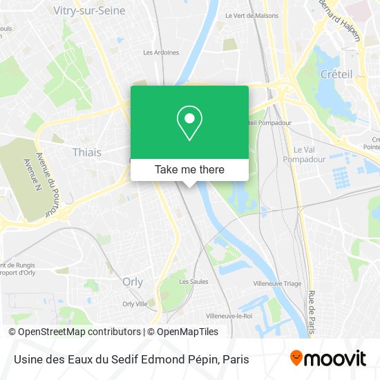Usine des Eaux du Sedif Edmond Pépin map