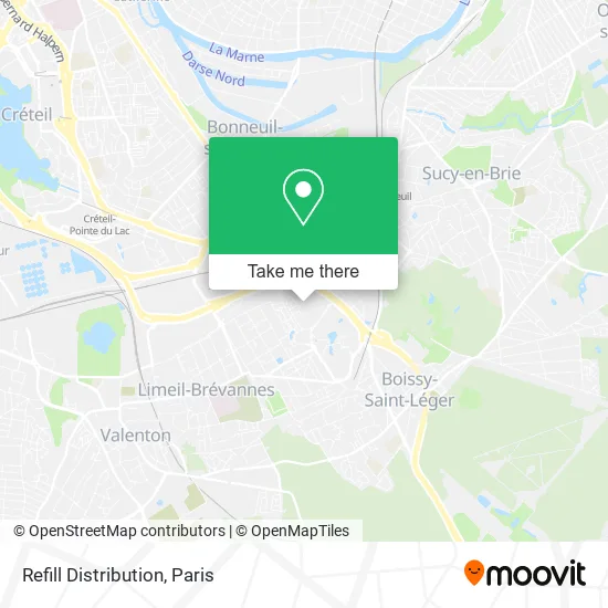 Refill Distribution map