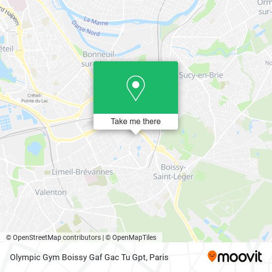 Mapa Olympic Gym Boissy Gaf Gac Tu Gpt