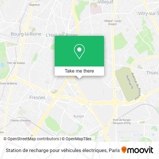 Station de recharge pour véhicules électriques map
