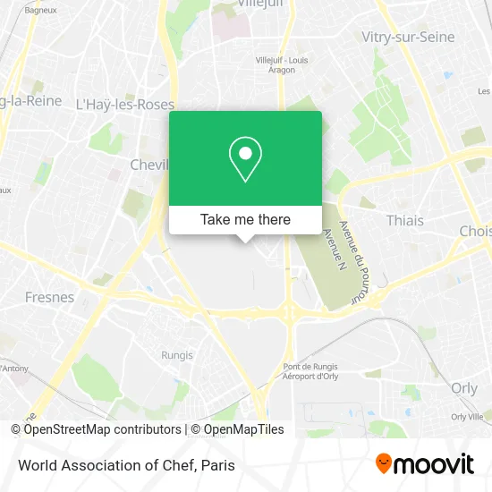 World Association of Chef map