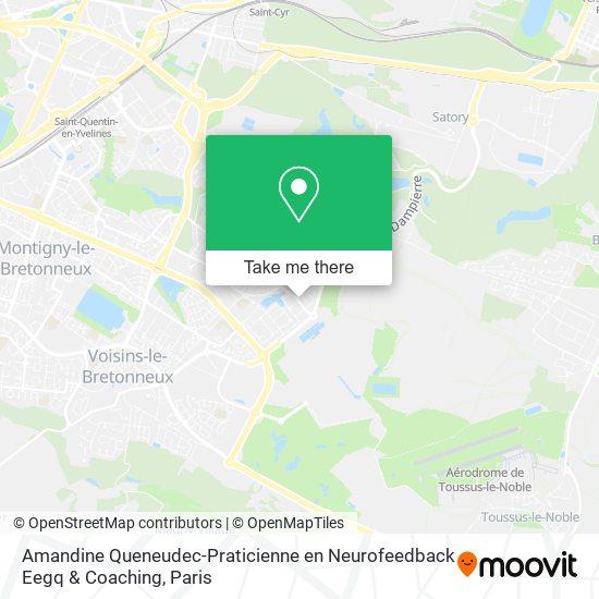 Amandine Queneudec-Praticienne en Neurofeedback Eegq & Coaching map