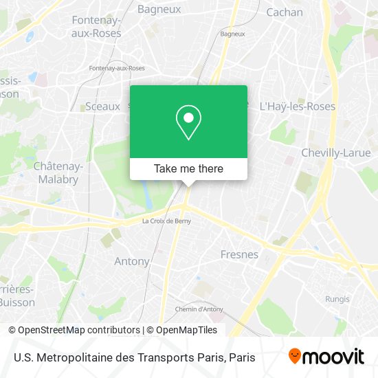 U.S. Metropolitaine des Transports Paris map