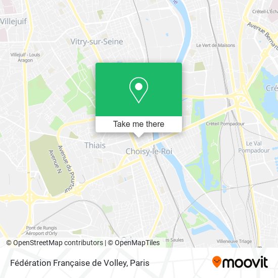 Mapa Fédération Française de Volley