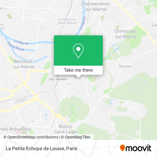 La Petite Echope de Louise map