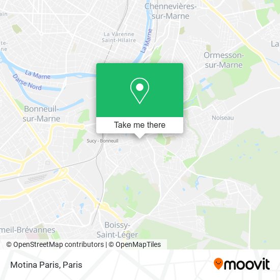 Mapa Motina Paris