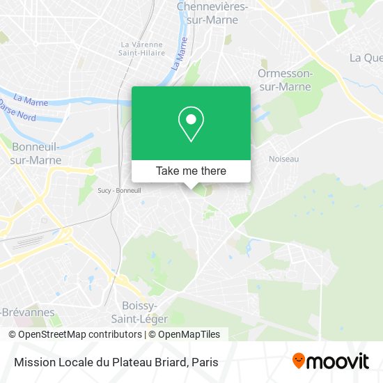 Mission Locale du Plateau Briard map