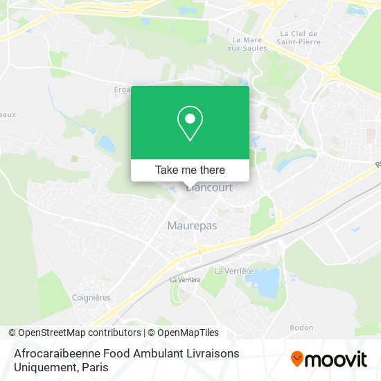 Afrocaraibeenne Food Ambulant Livraisons Uniquement map