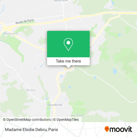 Mapa Madame Elodie Debru