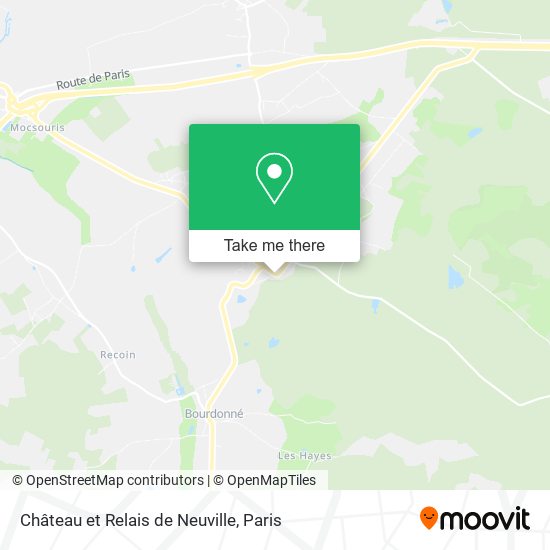 Mapa Château et Relais de Neuville