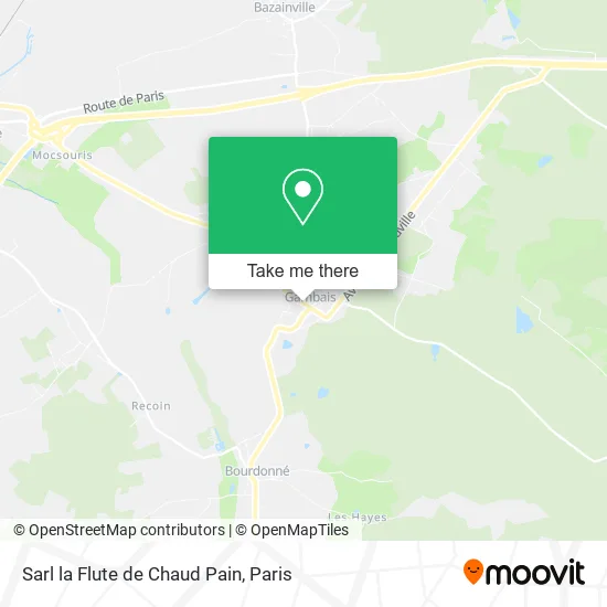 Sarl la Flute de Chaud Pain map