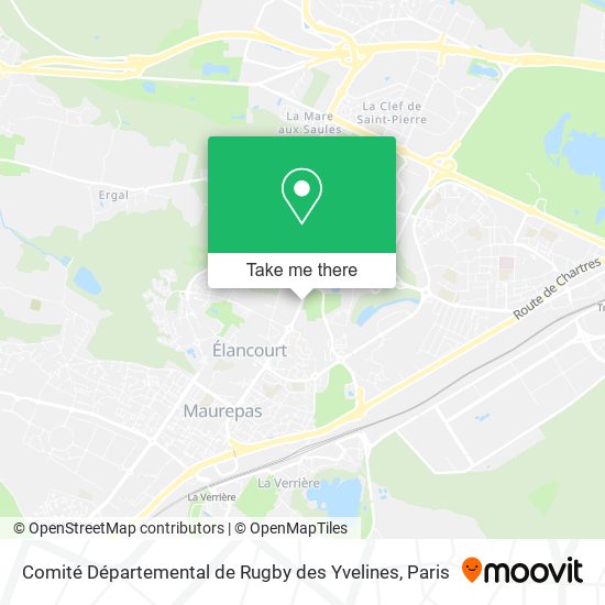 Comité Départemental de Rugby des Yvelines map