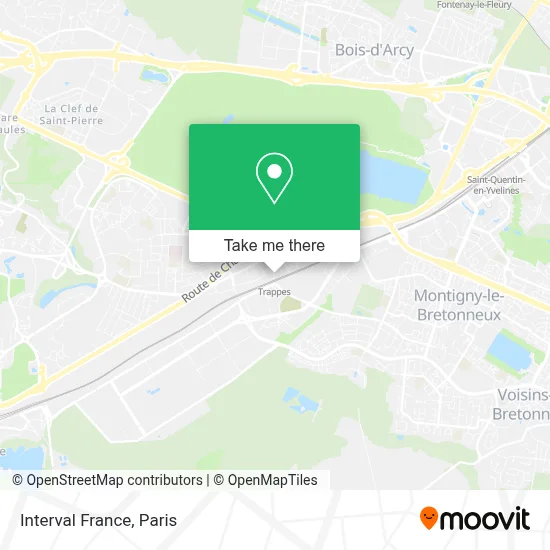 Interval France map
