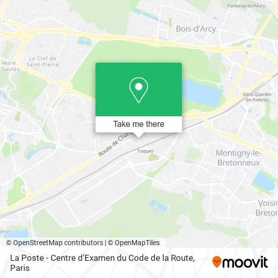 La Poste - Centre d'Examen du Code de la Route map