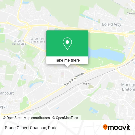 Mapa Stade Gilbert Chansac