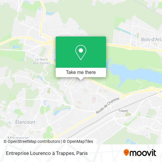Entreprise Lourenco à Trappes map