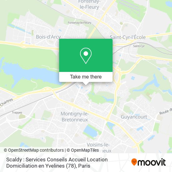 Scaldy : Services Conseils Accueil Location Domiciliation en Yvelines (78) map