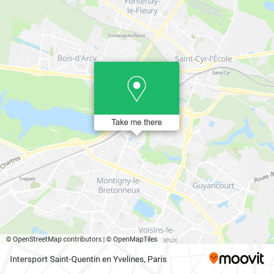 Intersport Saint-Quentin en Yvelines map