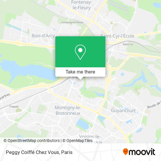 Peggy Coiffé Chez Vous map
