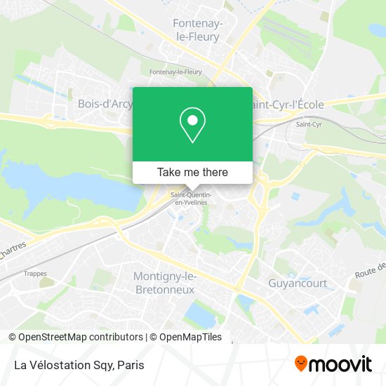La Vélostation Sqy map