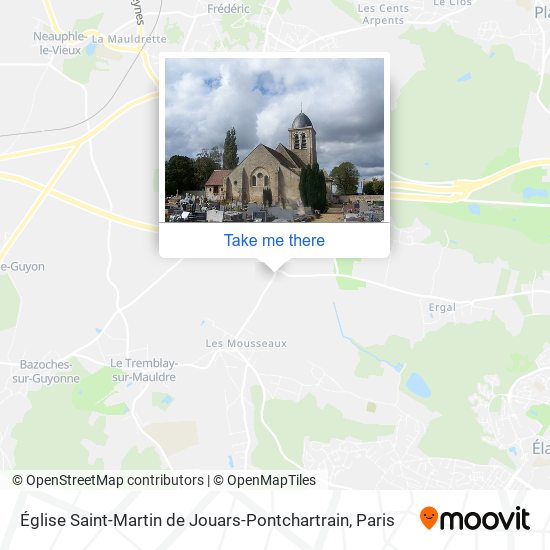 Mapa Église Saint-Martin de Jouars-Pontchartrain