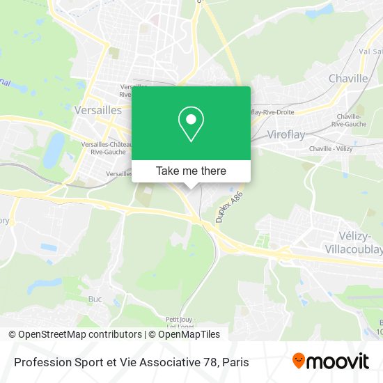 Profession Sport et Vie Associative 78 map