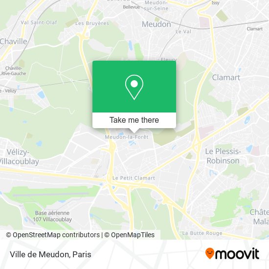 Mapa Ville de Meudon