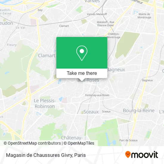 Magasin de Chaussures Givry map