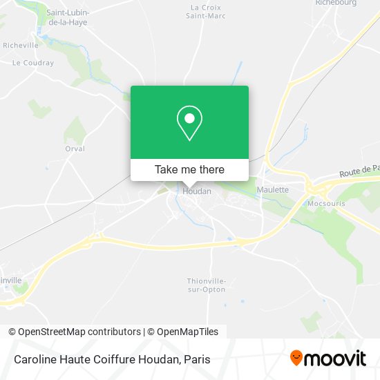 Caroline Haute Coiffure Houdan map